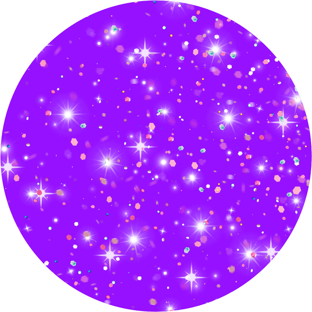 Sparkling Purple Galaxy Circle