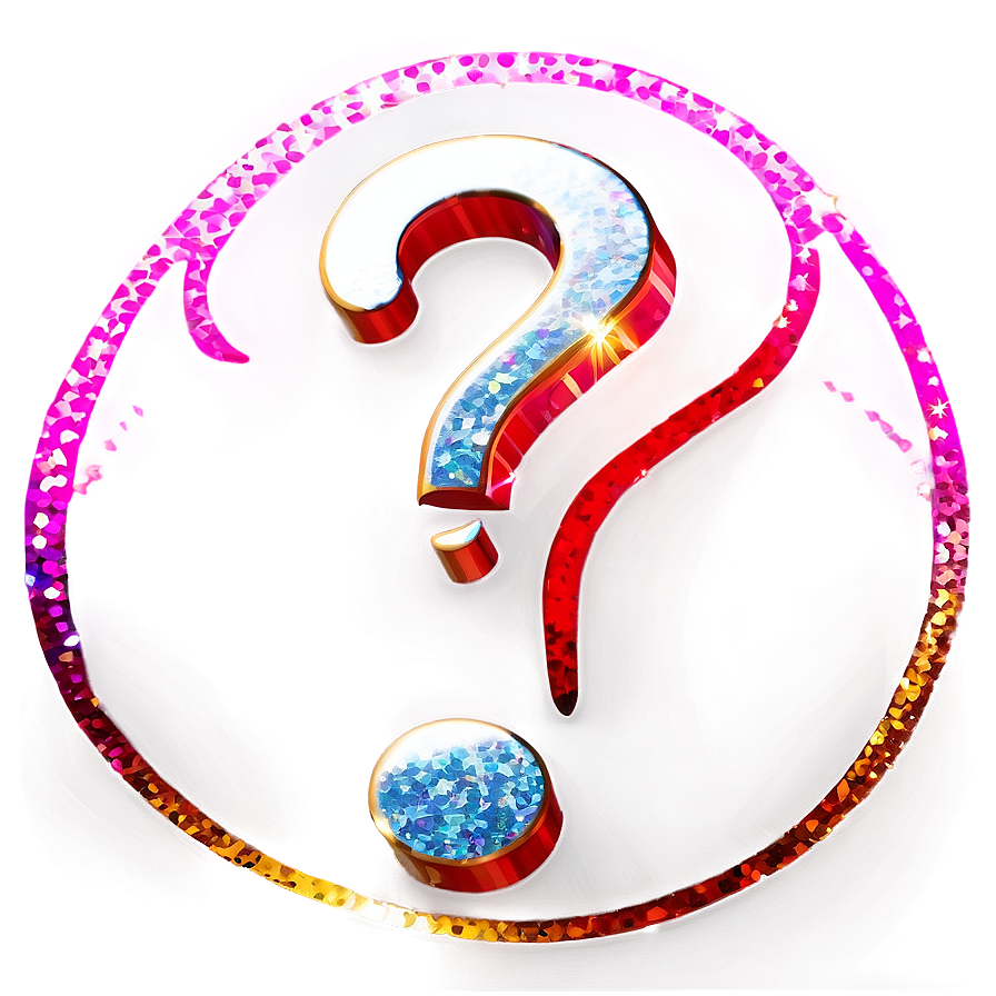 Sparkling Question Mark Png Lbq