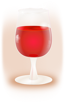 Sparkling Red Wine Glass