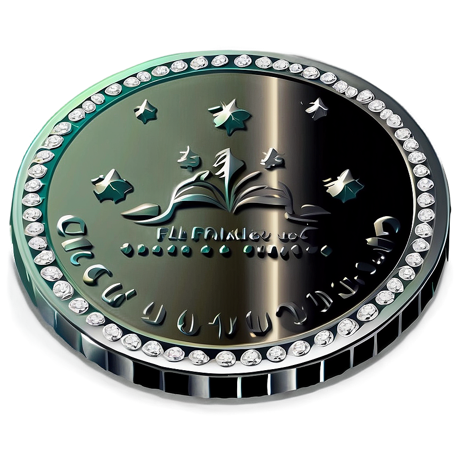 Sparkling Silver Coin Drawing Png 06272024