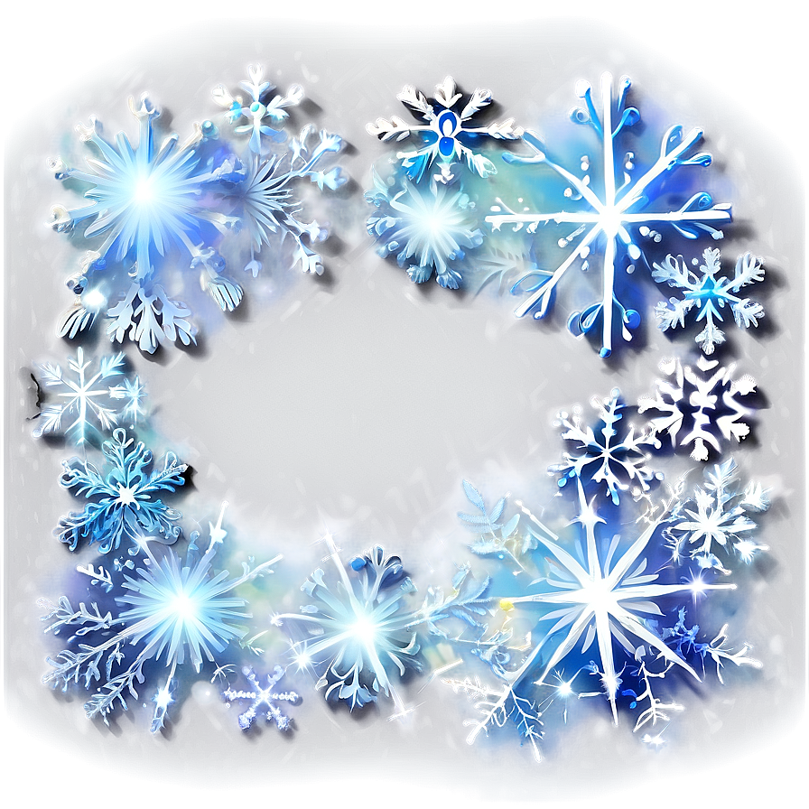 Sparkling Snow Border Png 06282024