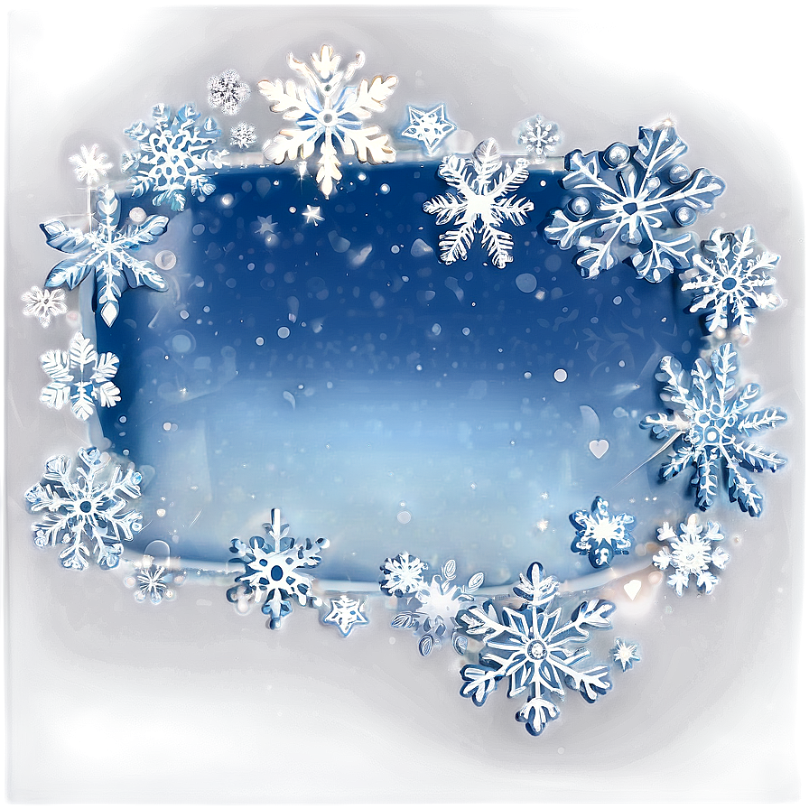 Sparkling Snow Border Png 80