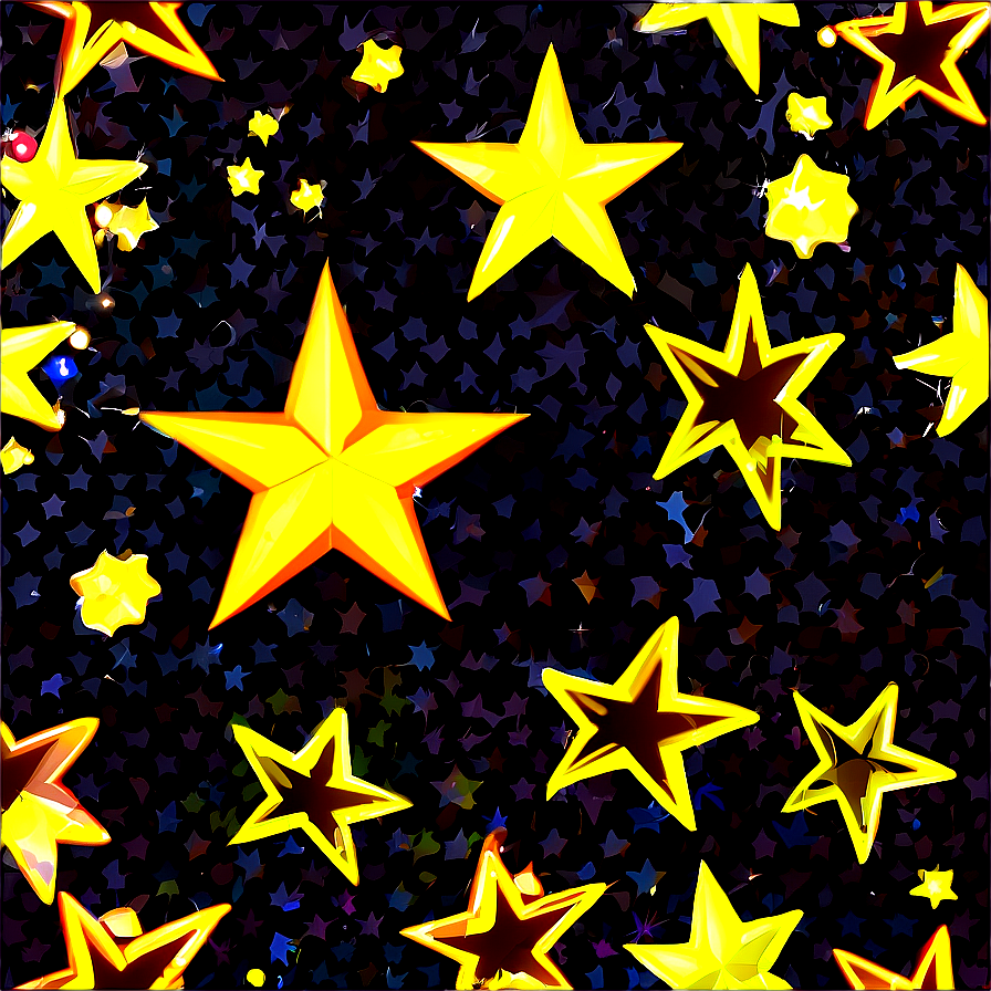 Sparkling Star Pattern Png 06132024