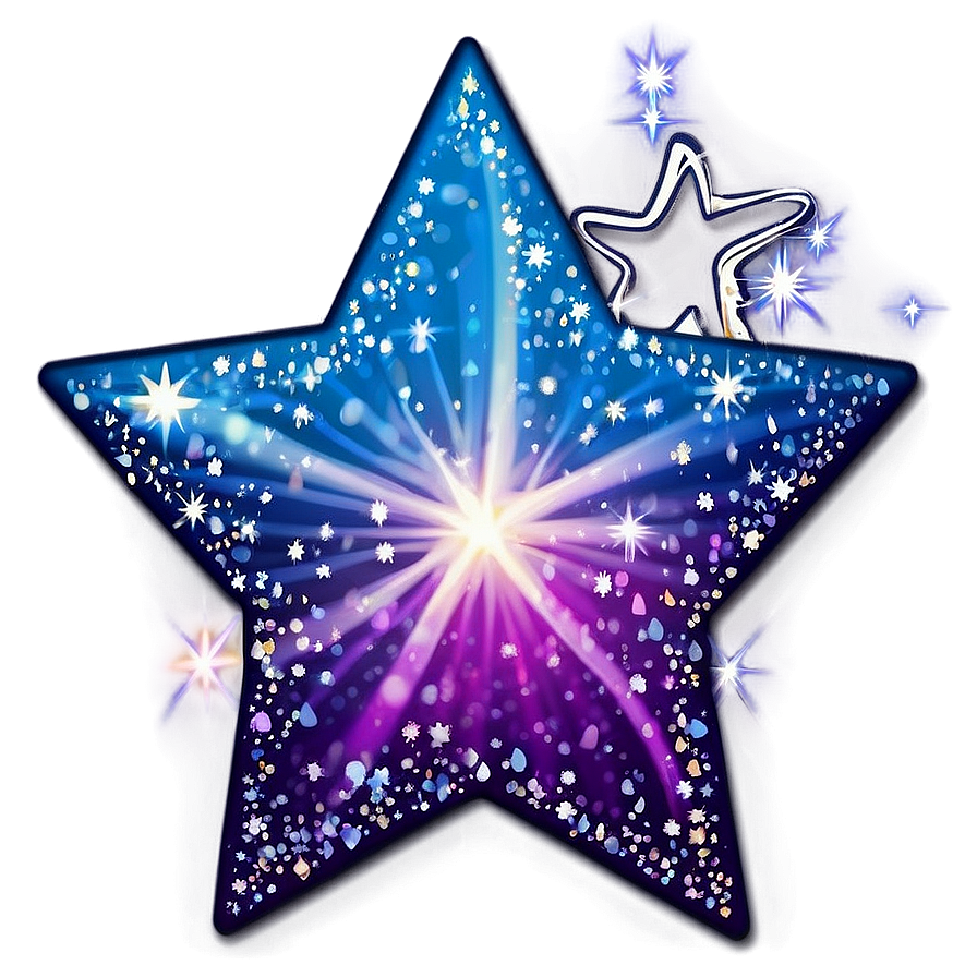 Sparkling Star Sticker Png 06132024