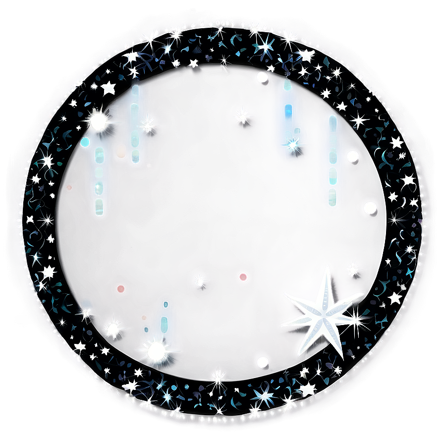 Sparkling Stars Circle Png Efp39