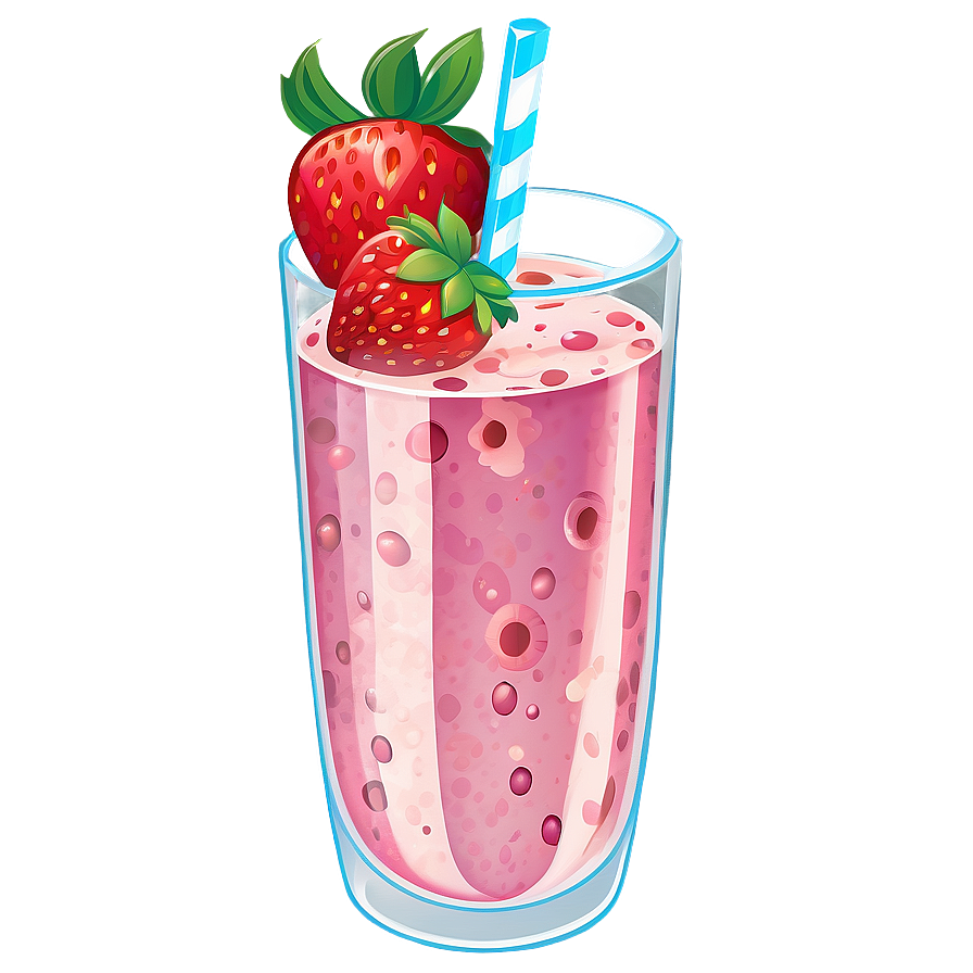 Sparkling Strawberry Milk Png 06252024