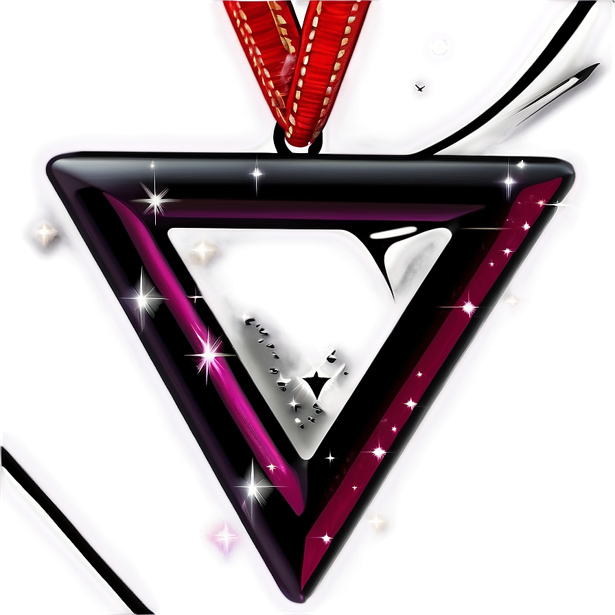 Sparkling Triangle Decoration Png Eas