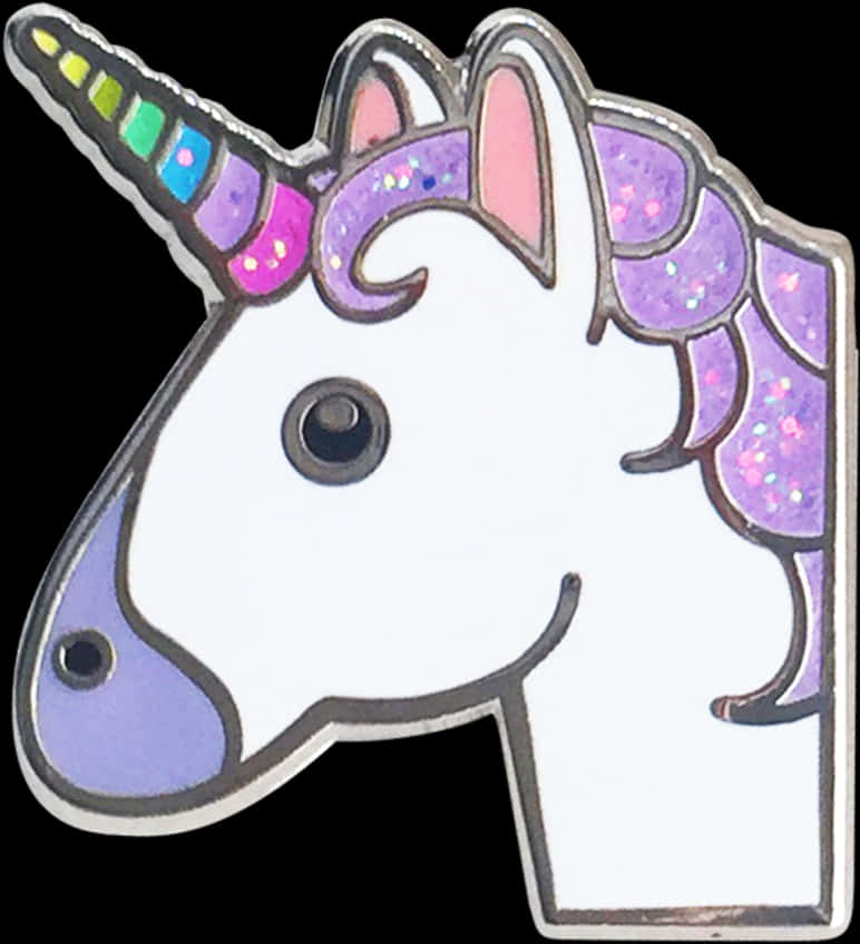 Sparkling Unicorn Head Pin