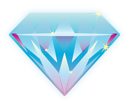 Sparkling Vector Diamond Illustration