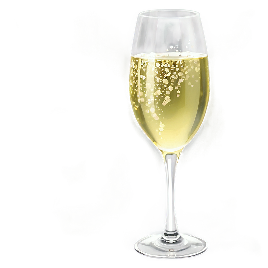 Sparkling White Wine Glasses Png 36