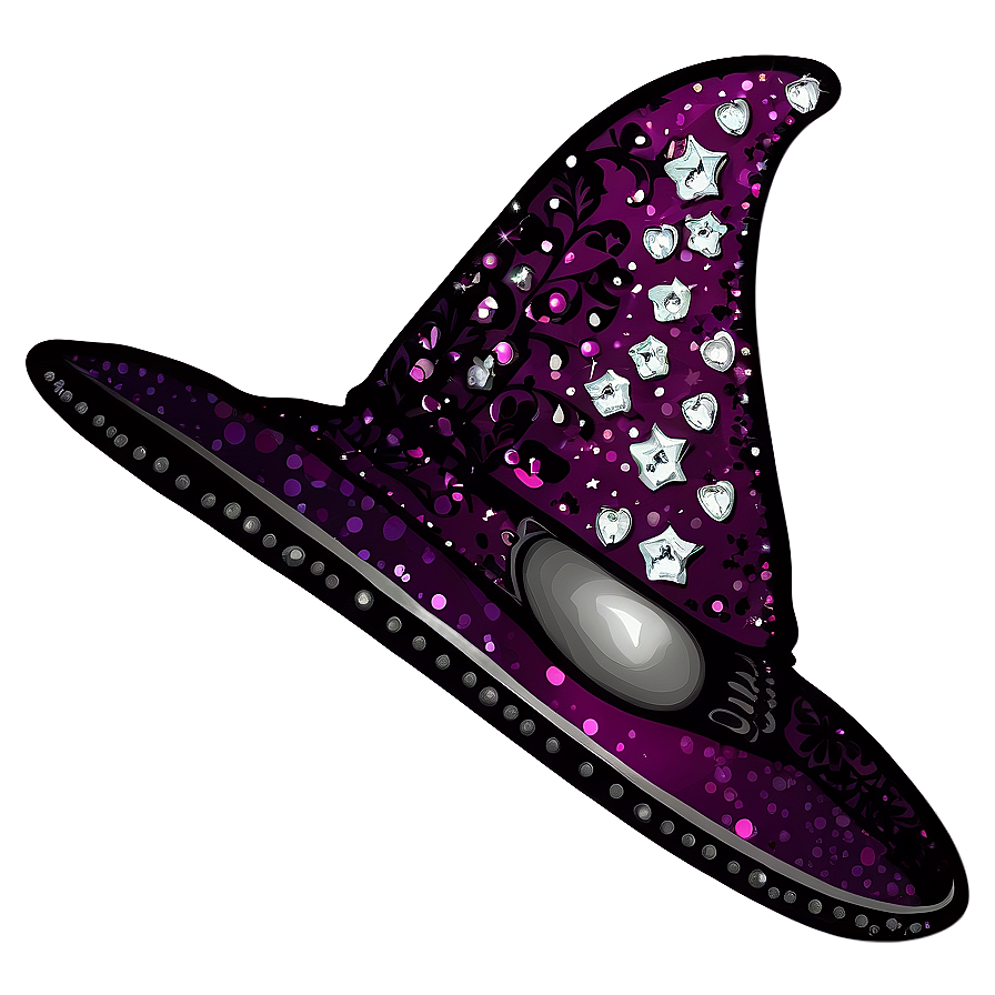 Sparkling Witches Hat Png 06292024