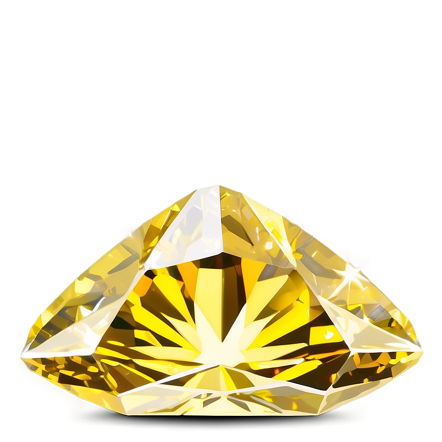 Sparkling Yellow Diamond Clipart Png Qsk