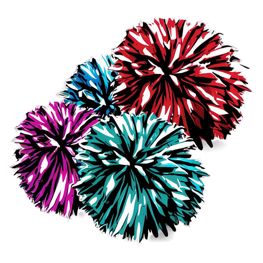 Sparkly Cheer Pom Poms Png Axw80