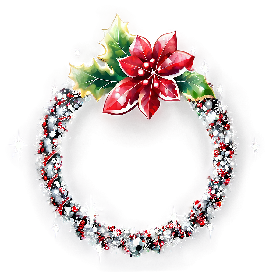 Sparkly Christmas Frame Png 73