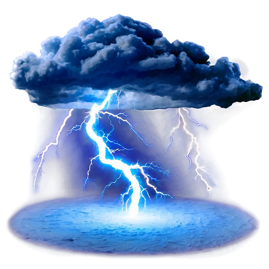 Spectacular Blue Lightning Png 06202024