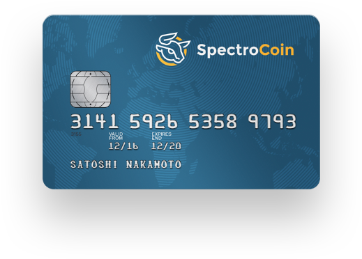 Spectro Coin A T M Card Satoshi Nakamoto