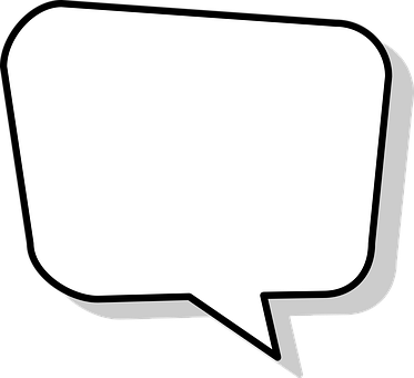 Speech Bubble Icon Blackand White