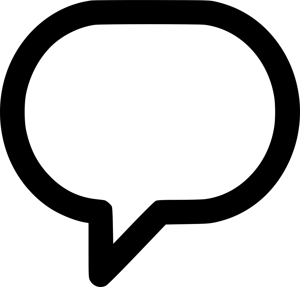 Speech Bubble Outline Graphic