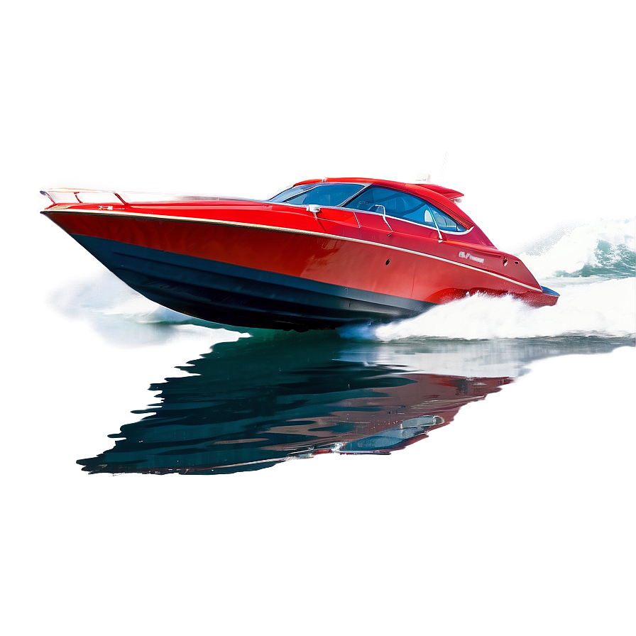 Speed Boat On Water Png Qih35