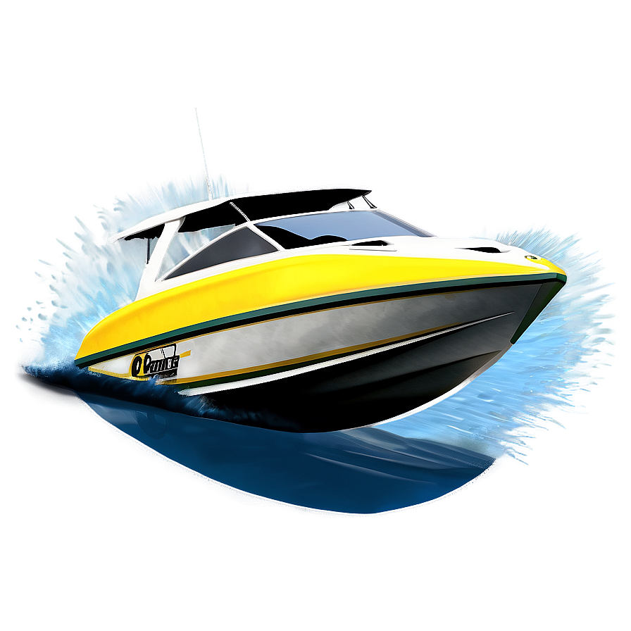 Speed Boat Wakeboarding Png 06282024