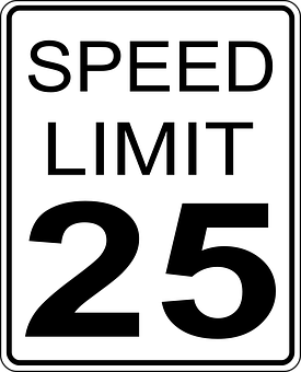 Speed Limit25 Sign