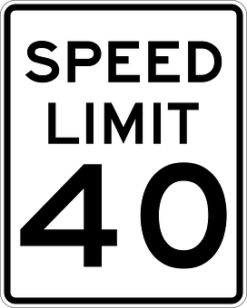 Speed Limit40 Sign