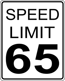 Speed Limit65 Sign