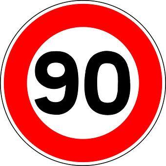 Speed Limit90 Sign