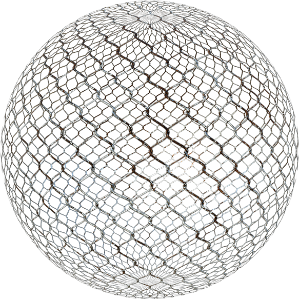 Spherical Chain Link Fence Pattern