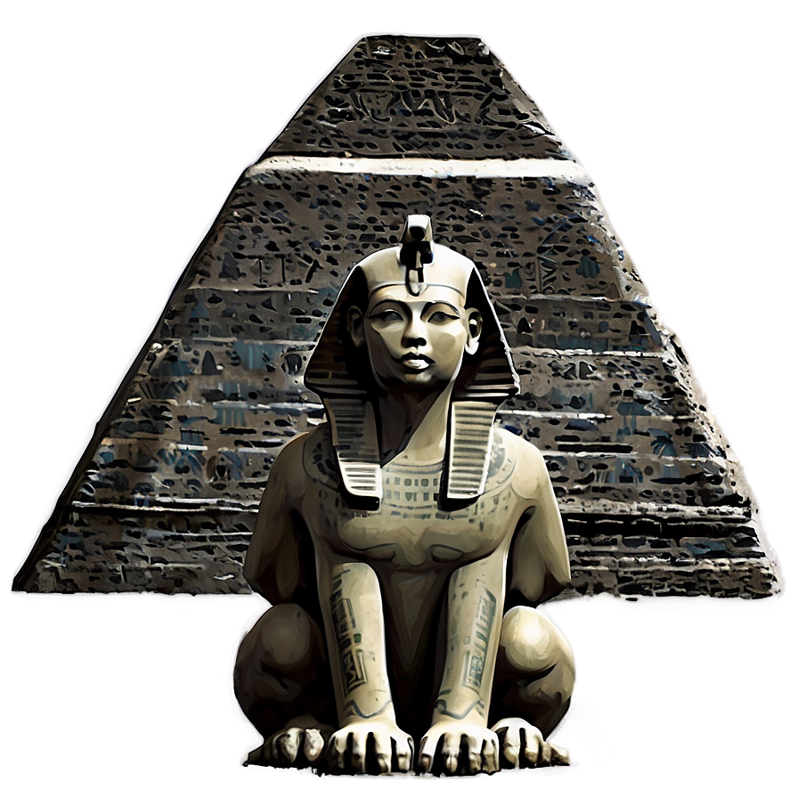 Sphinx And Pyramid Silhouette Png 66