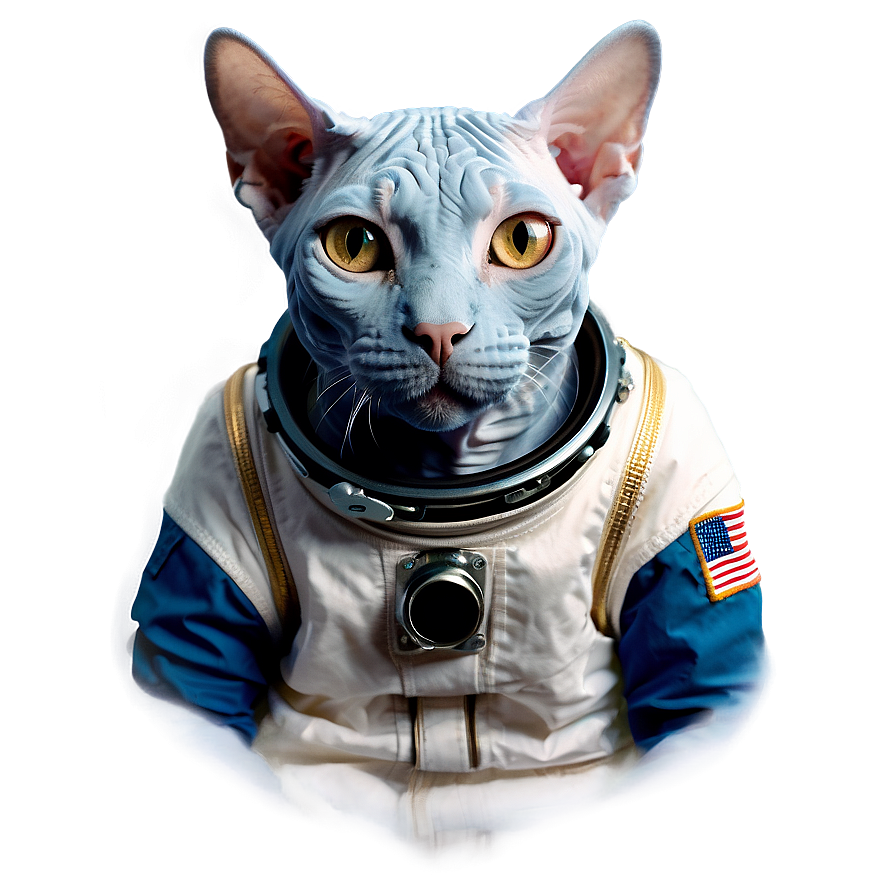 Sphynx Cat Astronaut Outer Space Png Nrq71