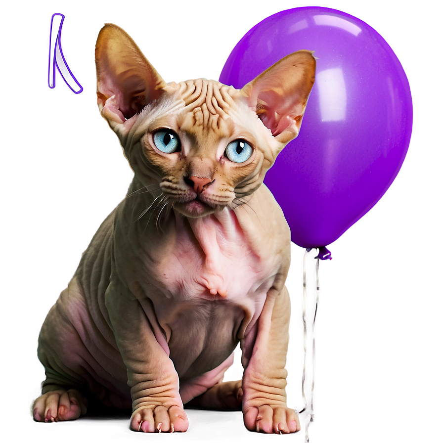 Sphynx Cat Birthday Party Hat Png 29