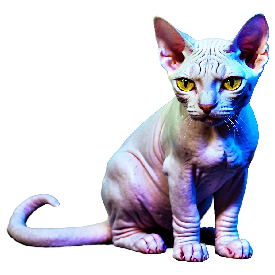 Sphynx Cat In Snowy Winter Wonderland Png Tmy