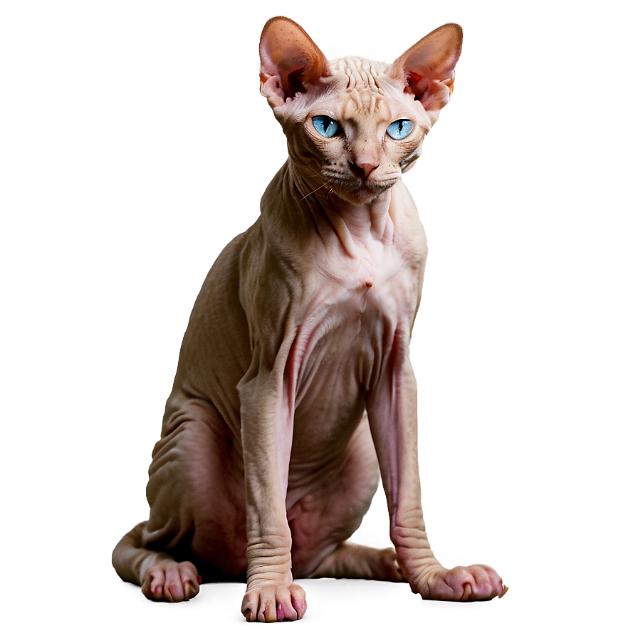 Sphynx Cat Sitting Pose Png 43