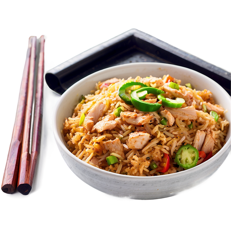 Spicy Chicken Fried Rice Png 06262024