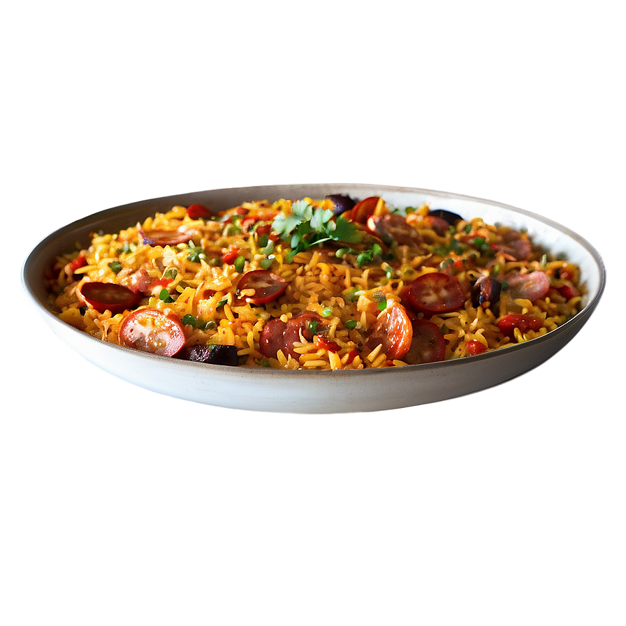 Spicy Chorizo Paella Feast Png 06252024