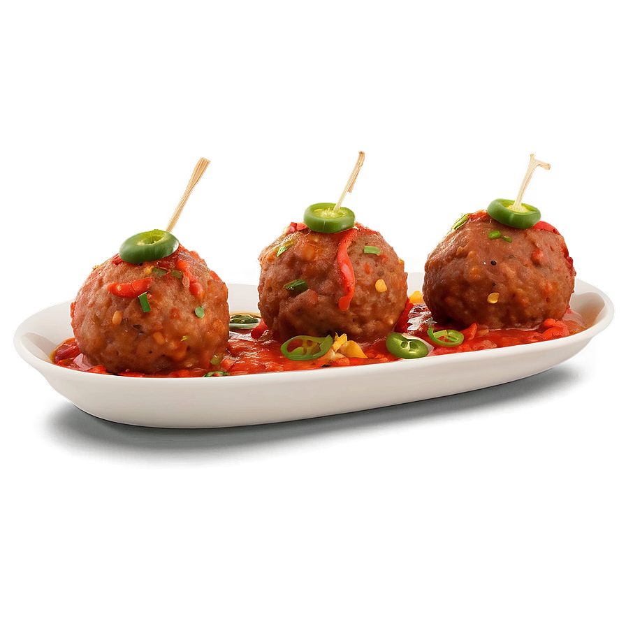 Spicy Meatball Tapas Png Awe60