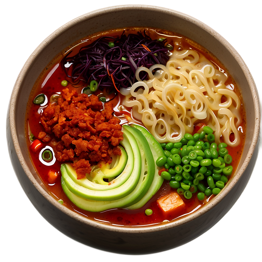 Spicy Miso Ramen Bowl Png 41