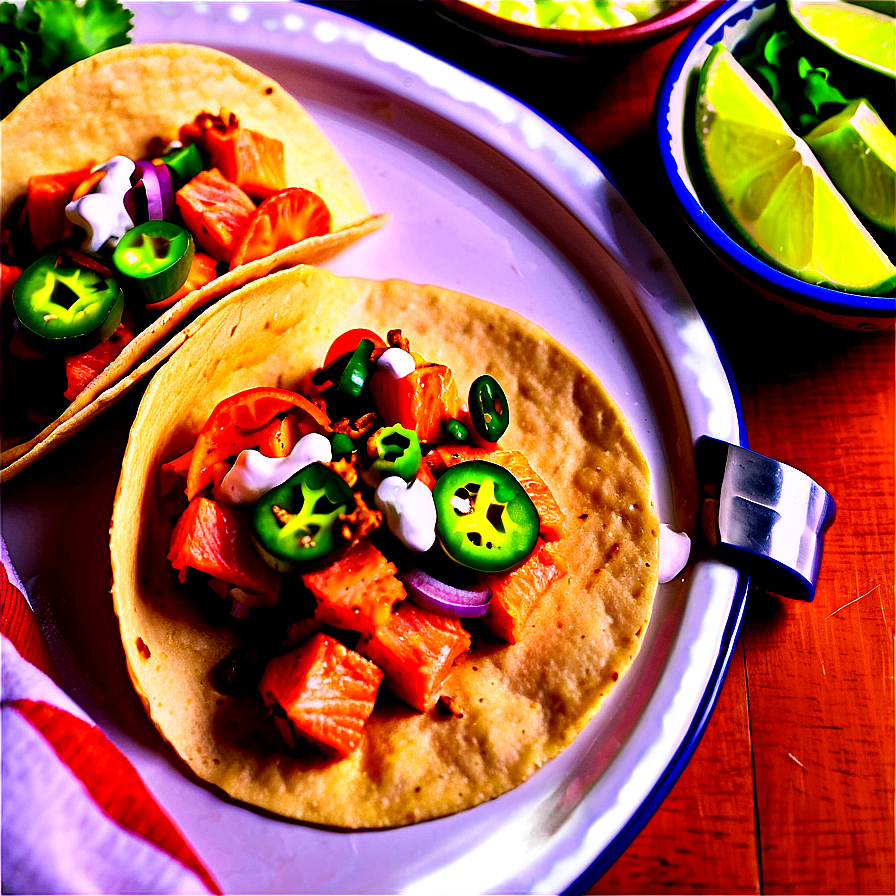 Spicy Salmon Tacos Png 98