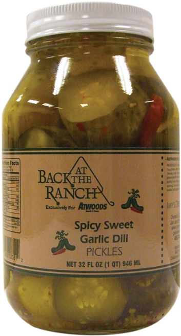 Spicy Sweet Garlic Dill Pickles Jar