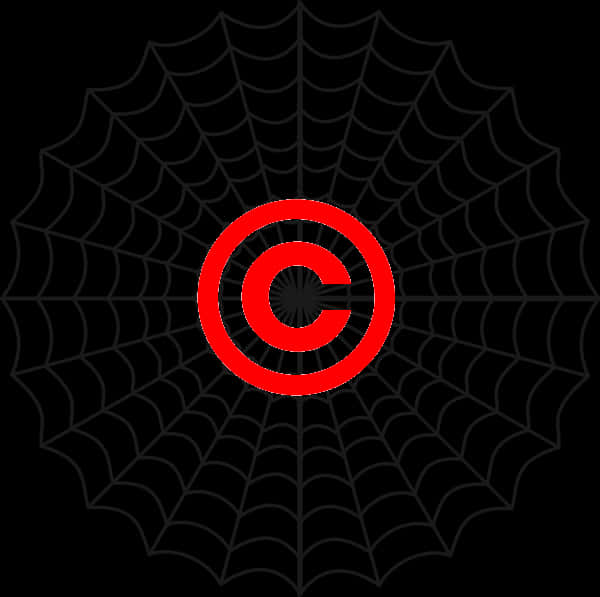 Spider Web Copyright Symbol