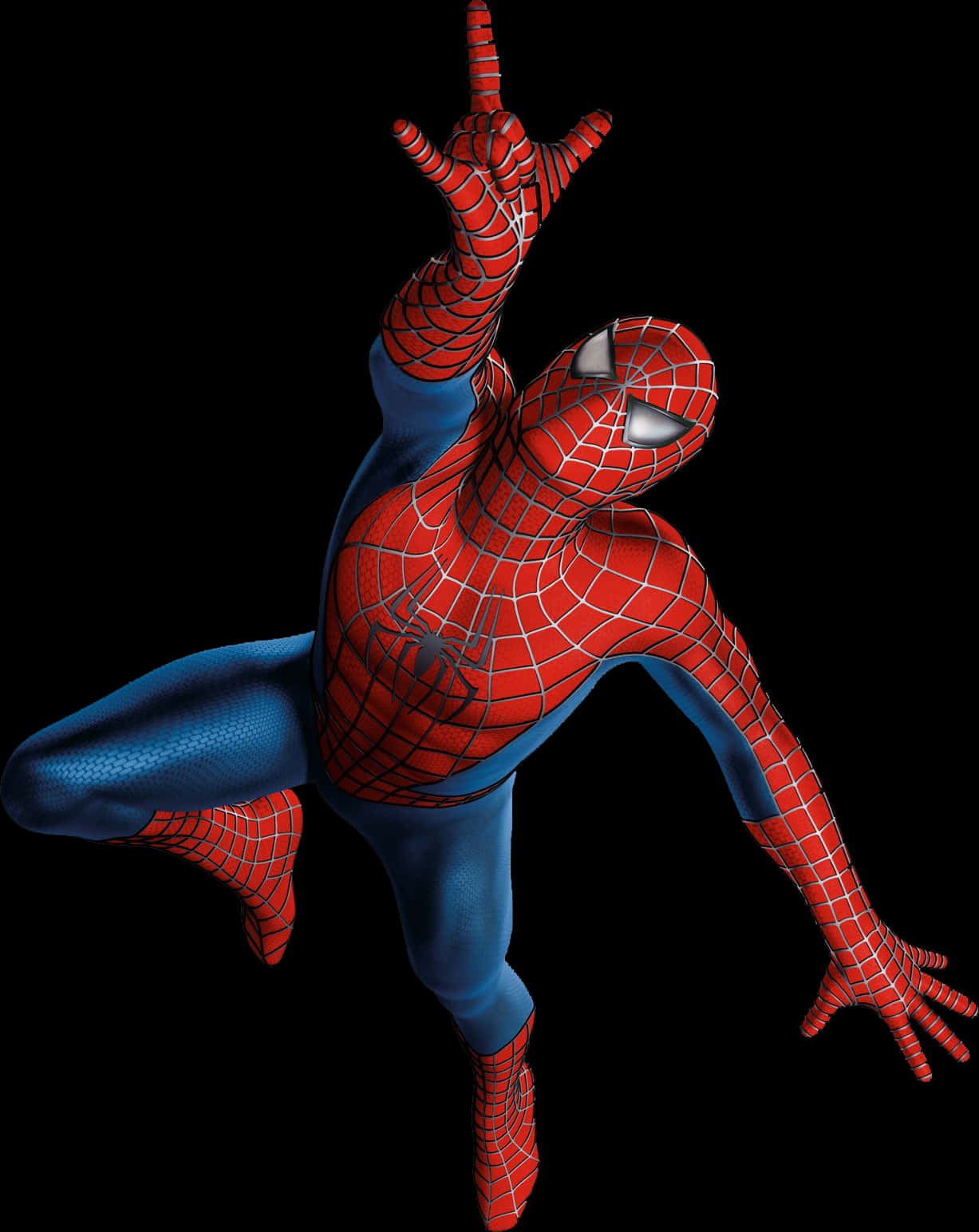 Spiderman Action Pose Clipart