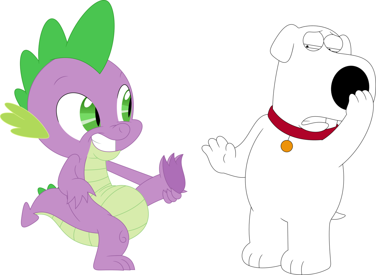 Spike_and_ Cartoon_ Dog_ Vector