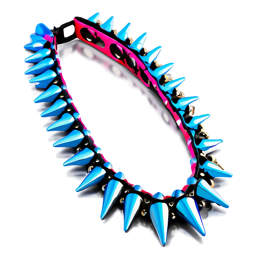 Spiked Choker In Bright Colors Png Lwj33