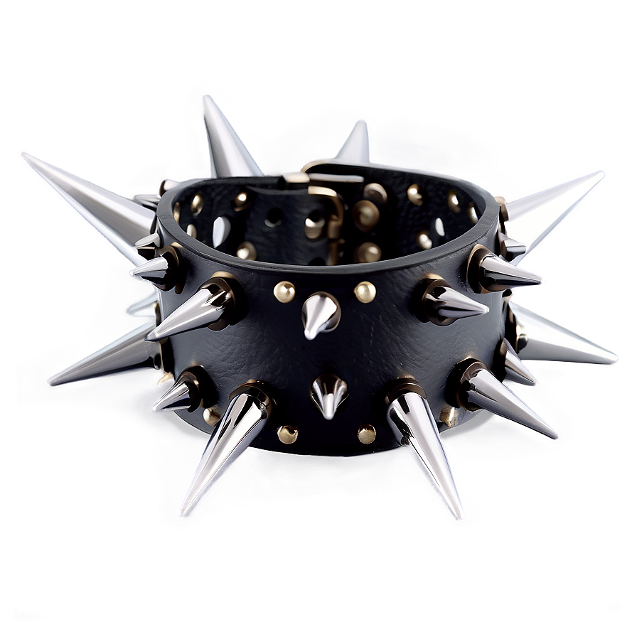 Spiked Choker With Adjustable Size Png Lgm