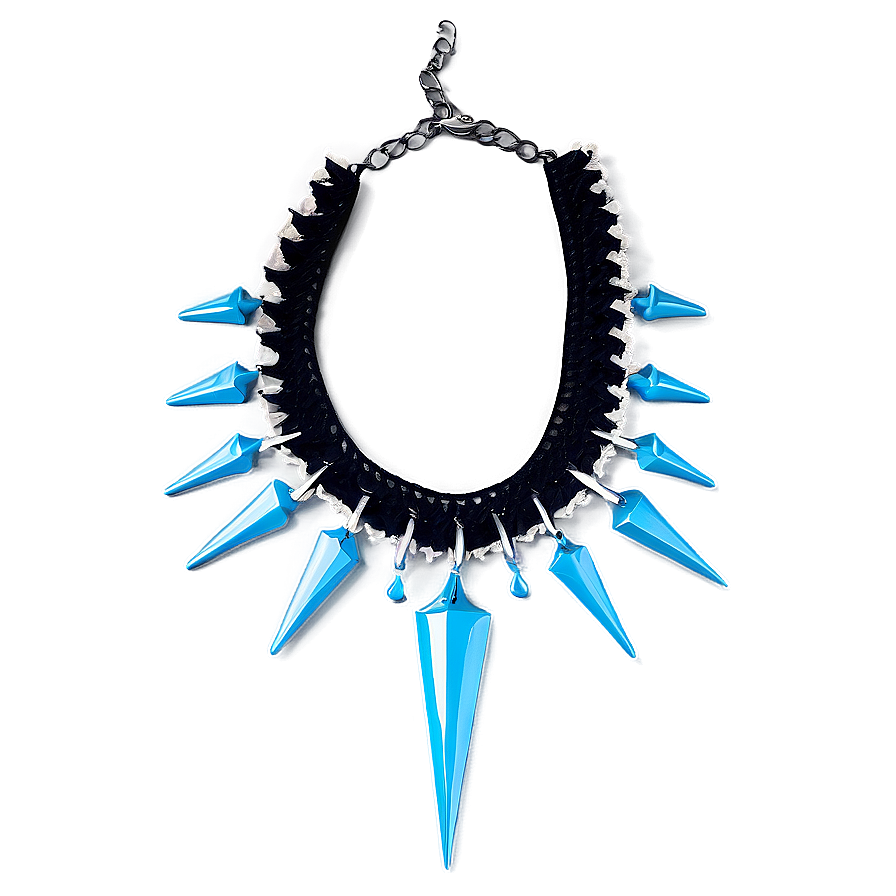 Spiked Choker With Lace Detail Png Obv36