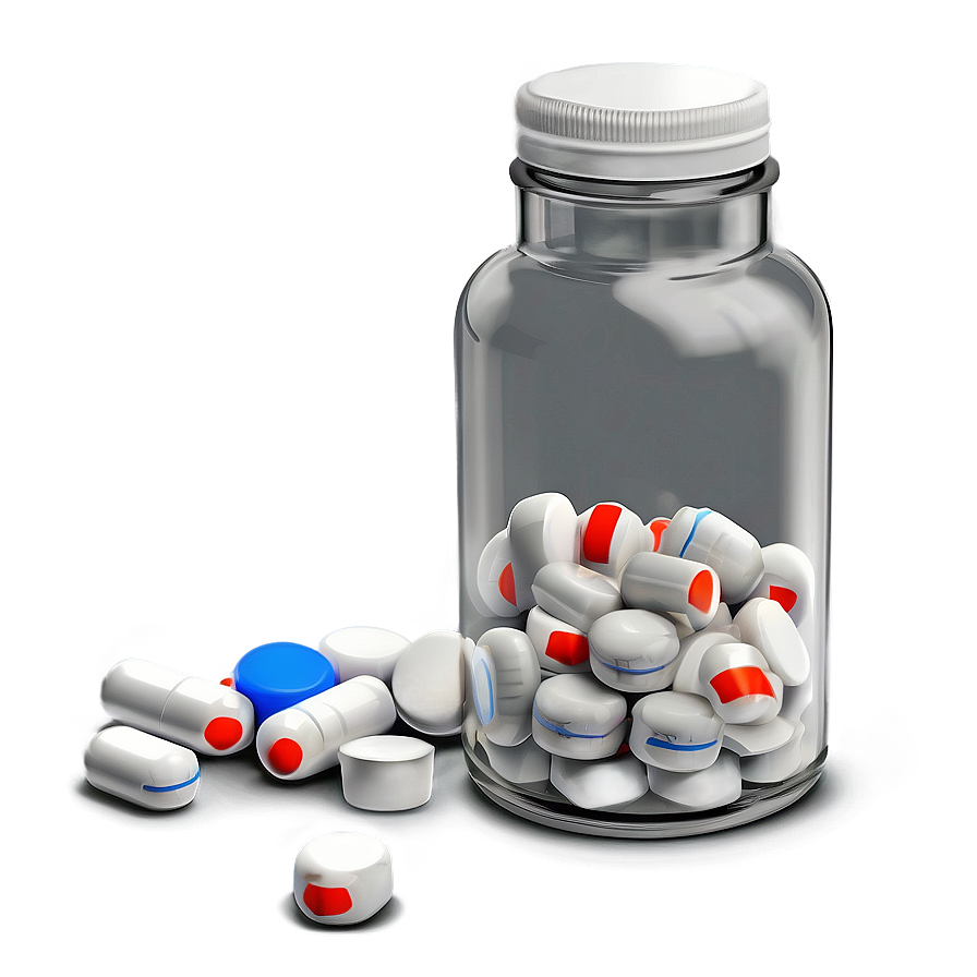 Spilled Pill Bottle Png Igf42