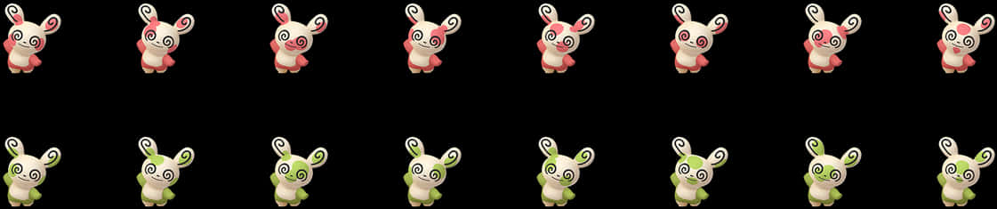 Spinda_ Variants_ Pokemon