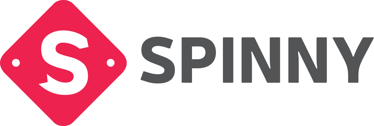 Spinny Logo Red Diamond Shape