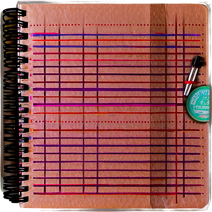 Spiral Notebook Paper Png 06112024